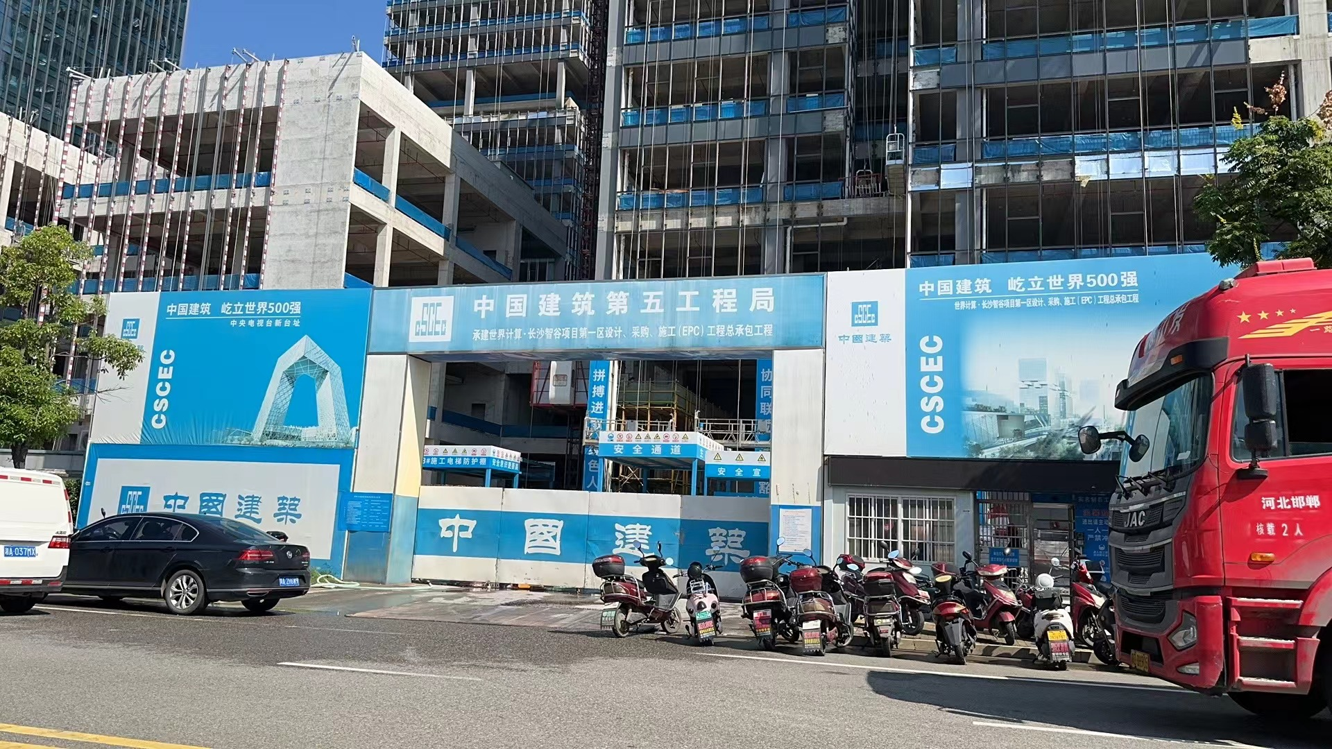 湖南-长沙智谷第一区EPC项目采用彩钢高晶风管
